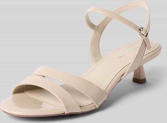 Tamaris Tamaris Sandaletten mit Kitten Heel Absatz in Beige, Gr&ouml;&szlig;e 36