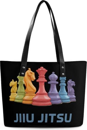 Generic Chess Jiu Jitsu Tote Bags for Women Cute Shoulder Purses Handbags
