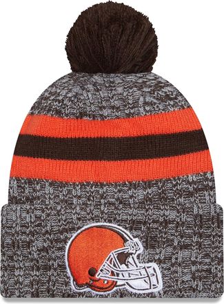 New Era Cleveland Browns NFL 2023 Sideline Sport Knit OTC Brown Orange Beanie