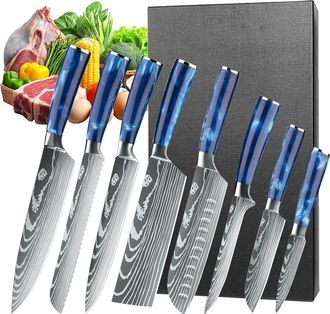 OEM Juego De Cuchillos, Acero Inoxidable De Alto Contenido En Carbono, Dise&ntilde;o Ergon&oacute;mico