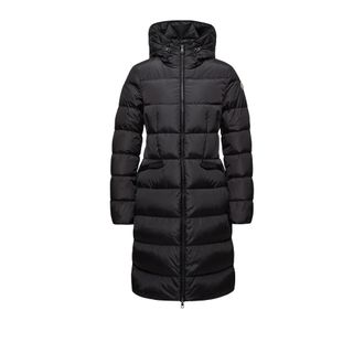 Moncler Moncler Avocette Hooded Long Down Jacket, Women, Black, Size: 00