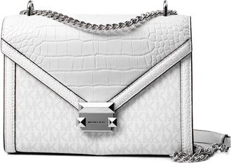 Michael Kors White Canvas Crossbody Womens Bag