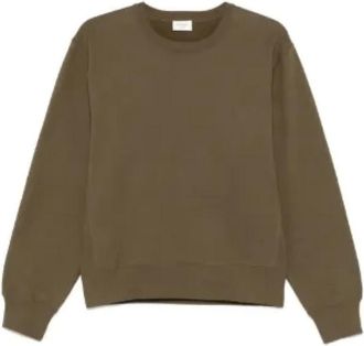 Saint Laurent Geborduurde olijfgroene sweater - Dames - Sweatshirts - Groen - L - Katoen - Hoodies & sweatvesten