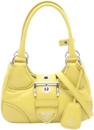 Prada Pre-owned Vintage Handtas - Dames - Vintage Handtas - Geel - ONE Size - Leer - Vintage