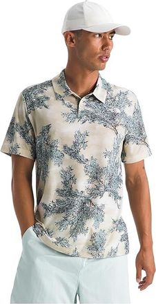 The North Face Adventure Polo Printed Mens Clothing Desert Stone Big Sagebrush Print : 2XL, Elastane/Polyester