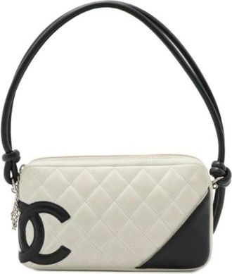 Chanel Pre-owned Handbags, female, White, Size: ONE SIZE Pre-owned Leather chanel-bags
