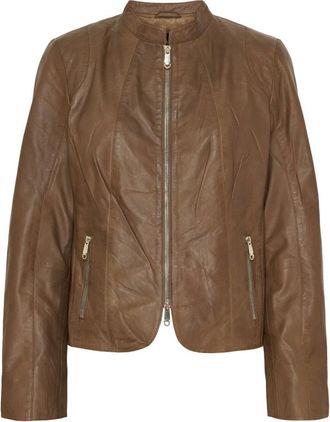 BTF-CPH Btfcph - Bikerjack 100278 - Dames - Jassen - Bruin - Maat: M Zijde