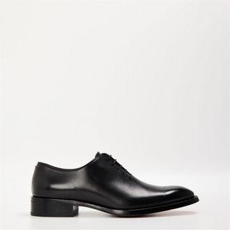 HUGO BOSS Mens Rill Oxford Lace-Up Smart Shoes in Black - Size UK 10