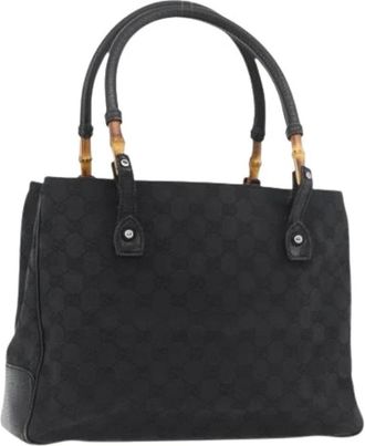 Gucci Pre-owned GG Canvas Hand Bag - Dames - Vintage Handtas - Zwart - ONE Size - Vintage