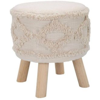 Dmora Sgabello Bridges, Seggiola alta, Sedia senza schienale, Seduta regolabile, Bianco, 35x35 h40 cm - Dmora