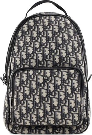 Dior Zip Around Sling Oblique Canvas backpack - Blauw
