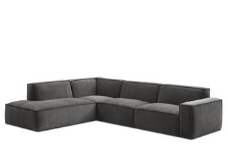 Castlery Gray Extended Left Side Chaise Sectional Sofa by Jonathan | Castlery, Black