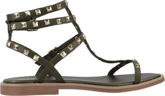 Les Tropeziennes Coralie Platte Sandalen - Dames - Sandalen - Groen - 40 EU - Schoenen