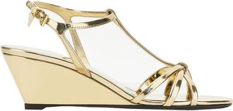 Prada Metallic leather sandals Woman 36