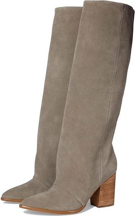Nine West Chicke Womens Boots Taupe Suede : 9.5 M, Suede/Synthetic
