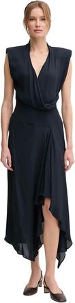 Sandro Ferrone Kleedjes, Dames, Blauw, S, Maxi Jurken