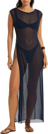 Bond-Eye Shaina Maxi Cover-Up Dress in Onyx at Nordstrom, Size X-Small/small