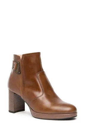 Nero Giardini Platform Bootie in Brown at Nordstrom, Size 11Us
