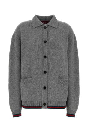 Gucci Grijze Wolmix Oversized Cardigan