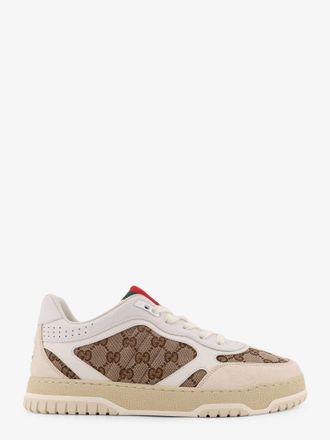 Gucci Leather and suede Low-top Re-Web sneakers with GG Supreme fabric inserts - GUCCI - gender_Man