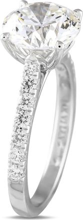 Luxury Bazaar Anello in oro bianco 14 carati con diamanti - Argento