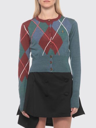 Vivienne Westwood Cardigan di lana e cotone a rombi
