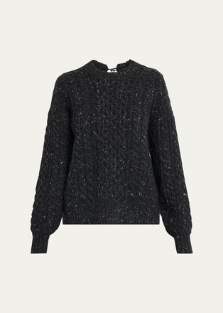 Maria McManus Tear Drop Aran Crewneck Sweater