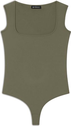 Freddy Body FREDDY Body S25WTWY17, Damen, Gr. M, EURO, gr&uuml;n (aloe), Obermaterial: 73% Polyamid PA. 27% Elasthan EL., Bodys Body