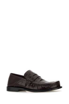 Loewe Llsc290x25 Burgundy Mocassini Loafers