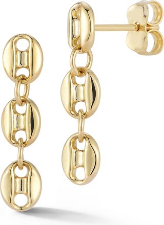 Ember Fine Jewelry 14K Gold Mariner Link Drop Earrings