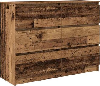 vidaXL Sideboard Old Wood 100x35x76 cm Engineered Wood Vidaxl