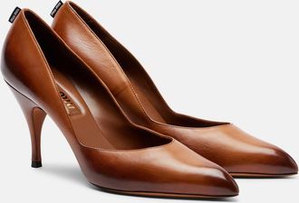 Miu Miu 85 leather pumps