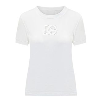 Dolce & Gabbana Dames, Tops, Wit, Maat: M Katoen