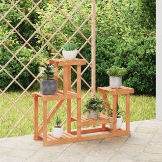 vidaXL Soporte Para Flores Madera Maciza De Abeto 90x25x73,5 Cm Vidaxl