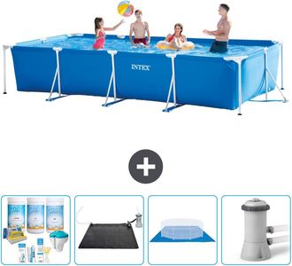 Intex Piscina Con Estructura Rectangular - 450x220x84 Cm - 7-piezas S20846