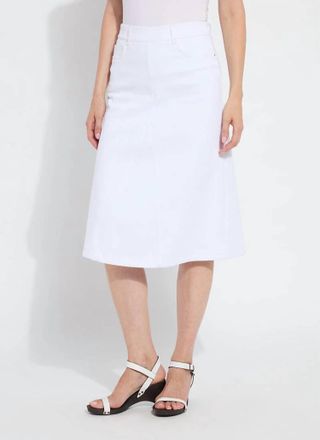 Lyss&eacute; Bellamy Denim Skirt In White