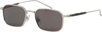 Montblanc Zonnebrillen - Heren - Zonnebrillen - Grijs - 52 MM - Accessoires