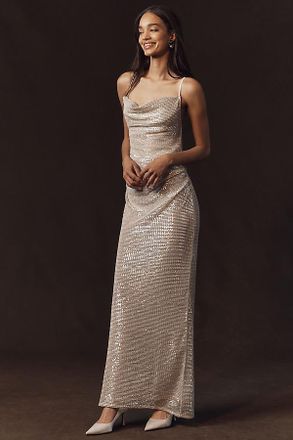 Shona Joy Anthropologie Weddings x Shona Joy Primrose Sequin Maxi Dress