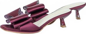 Matisse Footwear Womens Holland Bow Heels In Burgundy