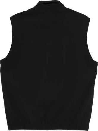 Eleventy Zip-Front Gilet Vest - Black