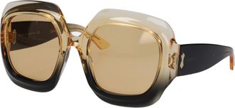 Gucci Occhiali da Sole Donna Acetato Nero/Giallo