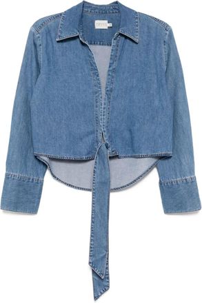 Alice & Olivia Top Hannon Chambray - Blu