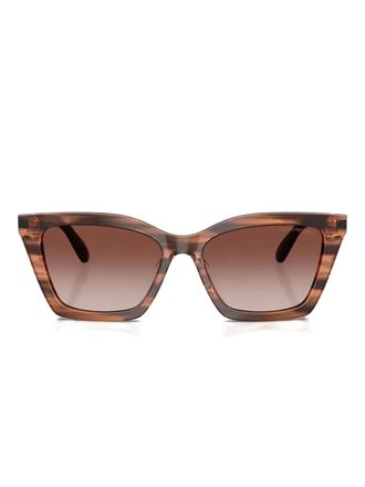 Emporio Armani cat-eye sunglasses - women - Acetate - 54 - Brown