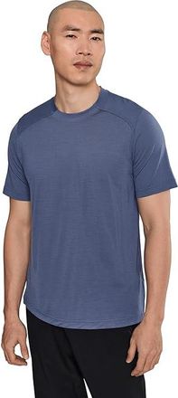 Smartwool Active Mesh Short Sleeve T-Shirts Mens Clothing Nightfall Blue : MD, Polyester/Tencel/Wool