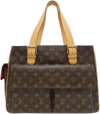 Louis Vuitton Pre-owned Handbags, female, Brown, Size: ONE SIZE Pre-owned Canvas Handbag