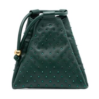 Bottega Veneta Pre-owned Bucket Bags, female, Green, Size: ONE SIZE Pre-owned Embellished Pyramid Pouch