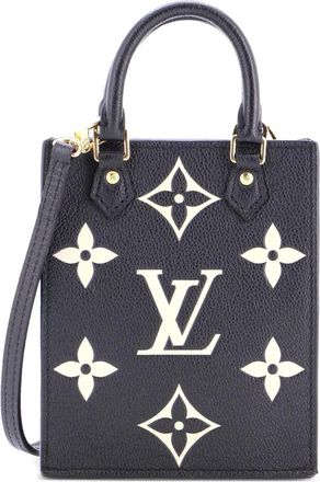 Louis Vuitton Petit Sac Plat crossbodytas met monogram - Zwart