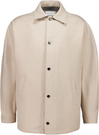 Givenchy Coach Jacket - Heren - Zomerjassen - Beige - S - Katoen - Jassen