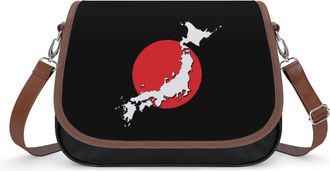 Generic Japan Flag Map Fashion Womens Crossbody Bags Novelty Handbag Shoulder Bag Purse