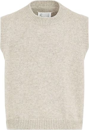 Maison Margiela Shetland wool vest - men - Wool - L - Neutrals